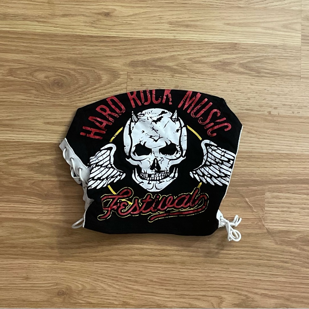hard rock music tube top small